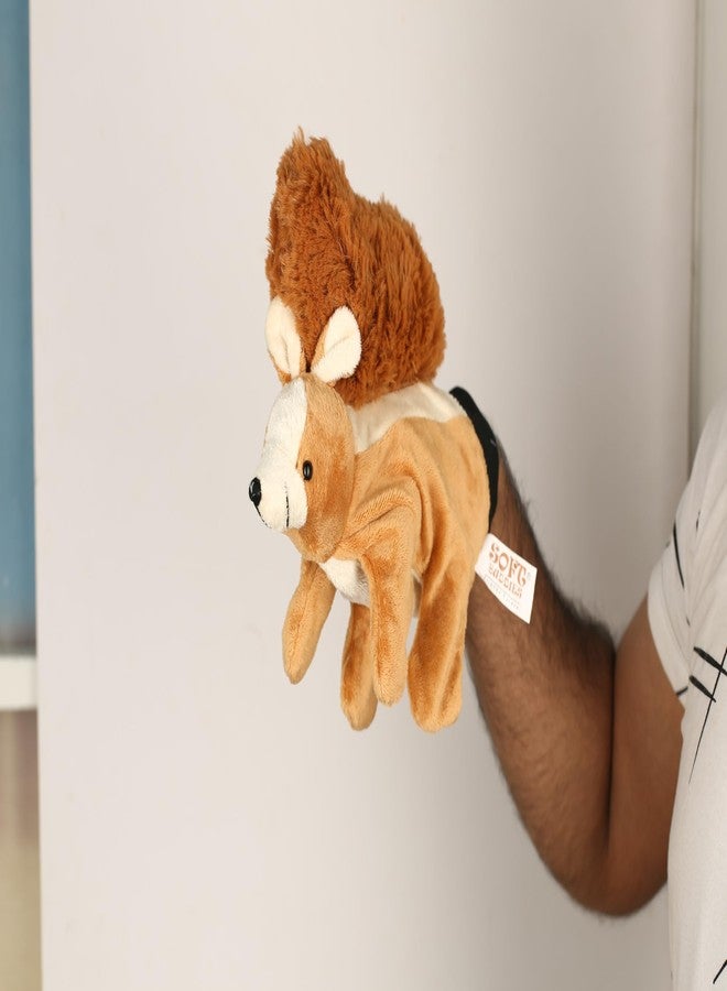 جاردن أوف آرت مجموعة دمى يدوية ناعمة من جاردن أوف آرتس هاوسز، تتكون من 3 دمى للأطفال الصغار من عالم الحيوانات سفاري: زرافة، سنجاب، وطاووس. مثالية لأعياد الميلاد. - Image 3